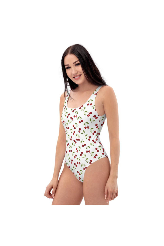 Cherry Print One-Piece Swimsuit