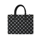 net zero print PU Leather Handbag-Medium (Model 1747)