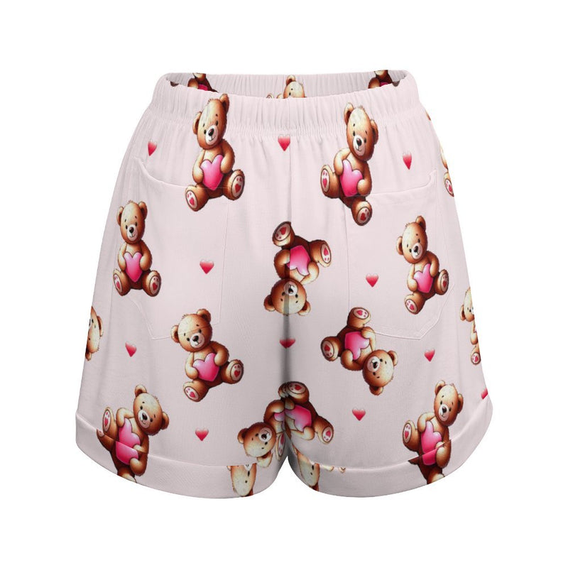 Women&#039;s High-Waisted Loose Shorts High waist loose shorts