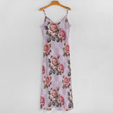 Vintage Roses Spaghetti Strap Ankle-Length Dress Long dress