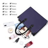 aviary purple PU Leather Handbag-Medium (Model 1747)