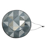 xmas split tone patchwork print Wide Brim Bucket Hat