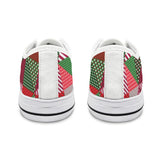 patchwork print xmas 4 Seattle Low Top Men's Shoes (Model 1013-6)