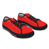 red solid print 2A Seattle Low Top Men's Shoes (Model 1013-6)