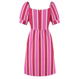 Sweetheart Neck Puff Sleeve Mini Dress (B271) Dress