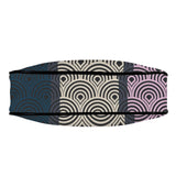 tricolor shell purse print Women's Shoulder Bag-Black Strap (Model 1748)