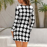 Hollow Slim-Fit Dress Slim dress with hollow waist