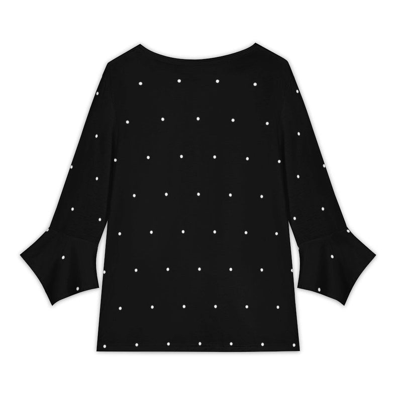 Women&#039;s V-Neck Petal Sleeve Blouse Petal sleeve top