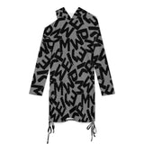 Long sleeved off shoulder skirt Off-Shoulder Hooded Dress