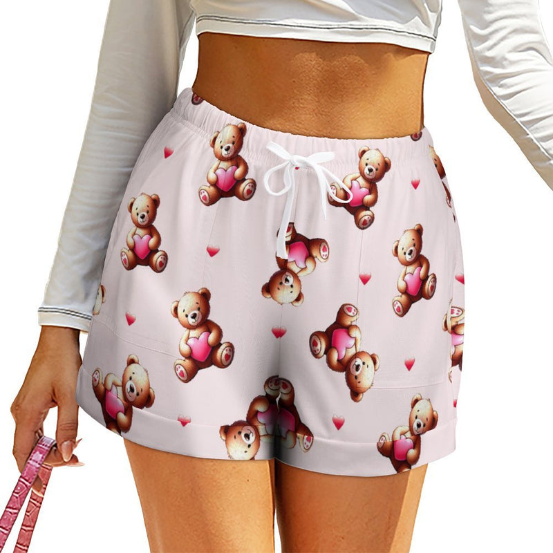 Women&#039;s High-Waisted Loose Shorts High waist loose shorts