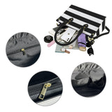 Boldy Go Striped PU Leather Handbag-Small