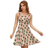 V-Neck Sleeveless Dress (NZ022)  Frocks