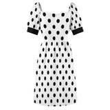 Sweetheart Neck Puff Sleeve Mini Dress (B271) Dress