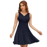 V-Neck Sleeveless Dress