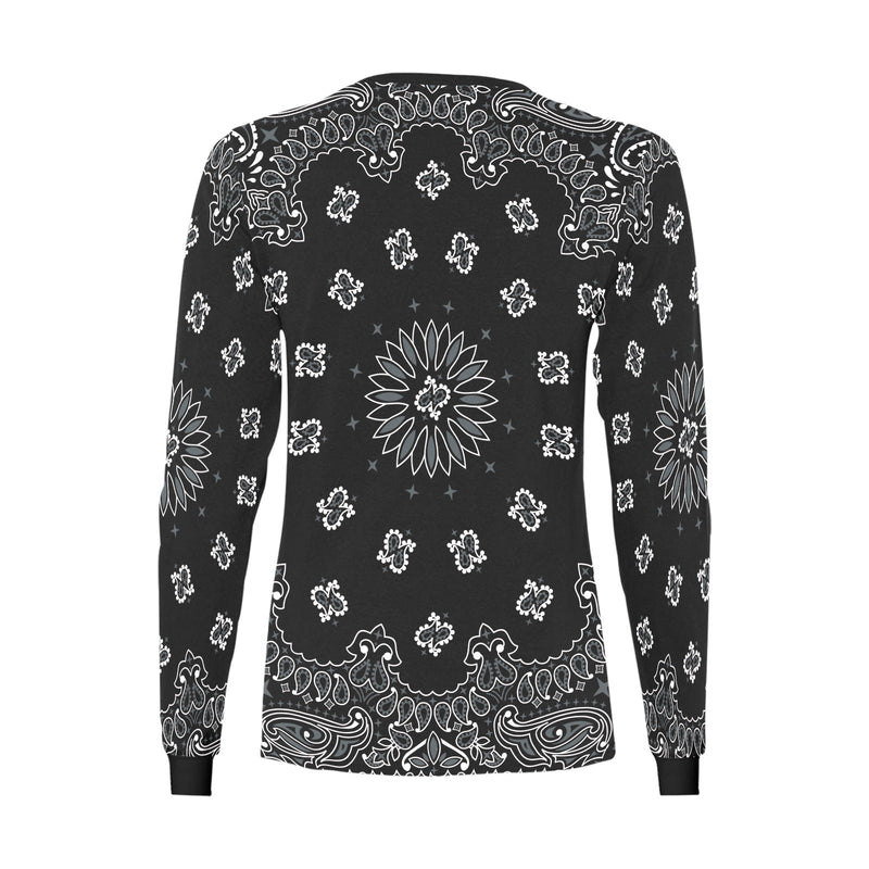 black bandana Women's Long Sleeve T-shirt