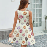 Sweetie Ohs V-Neck Sleeveless Dress