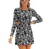 Hollow Slim-Fit Dress Slim dress with hollow waist