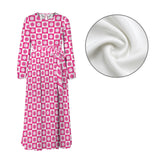 Got Sol Round Neck Long Sleeve Belted Maxi Dress