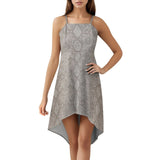 Women&#039;s High-Low Spaghetti Strap Dress Tailcoat skirt