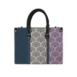 tricolor shell purse print PU Leather Handbag-Medium (Model 1747)