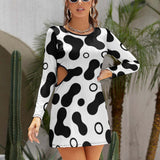 Hollow Slim-Fit Dress Slim dress with hollow waist