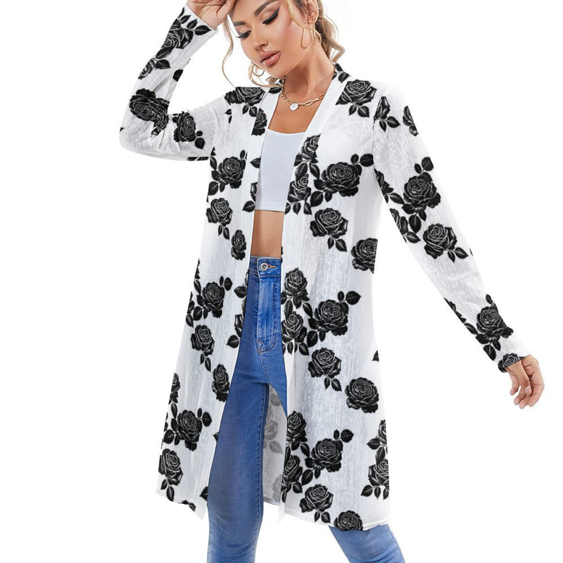 Women&#039;s Mid-Length Cardigan (NZ060) Medium length cardigan