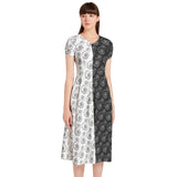Puff Sleeve Button Through Dress