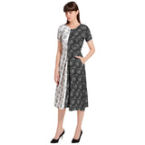 Puff Sleeve Button Through Dress