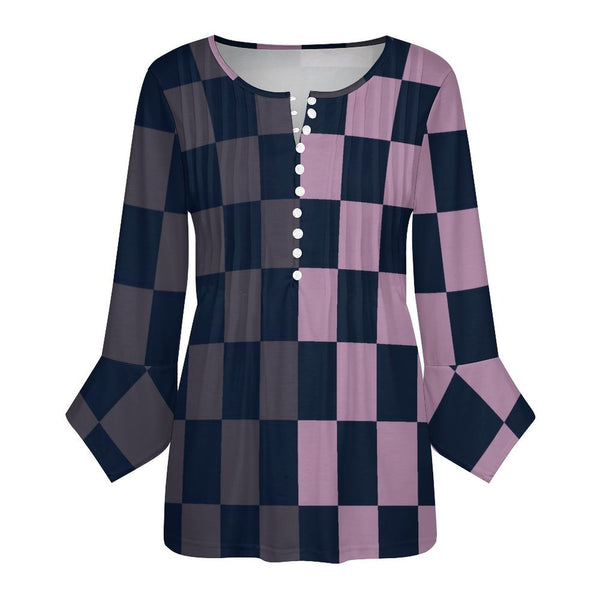 Women&#039;s Ruffled Petal Sleeve Top Women's ruffled petal sleeve top