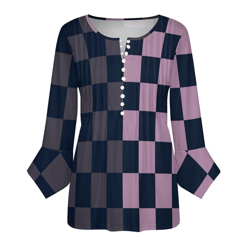 Women&#039;s Ruffled Petal Sleeve Top Women's ruffled petal sleeve top