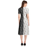 Puff Sleeve Button Through Dress