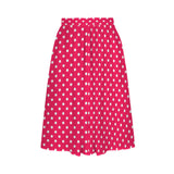 Polka Dots Waist Pocket Midi Skirt