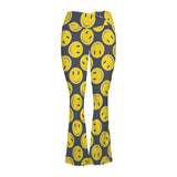 smiley 9k High Waist Crossover Tummy Control Flare Leggings