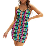 Sexy Spaghetti Strap Dress Women's sling dress