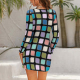 Hollow Slim-Fit Dress Slim dress with hollow waist