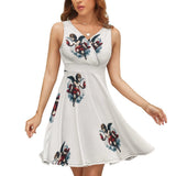 V-Neck Sleeveless Dress (NZ022)  Frocks
