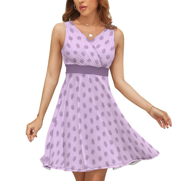 V-Neck Sleeveless Dress (NZ022)  Frocks