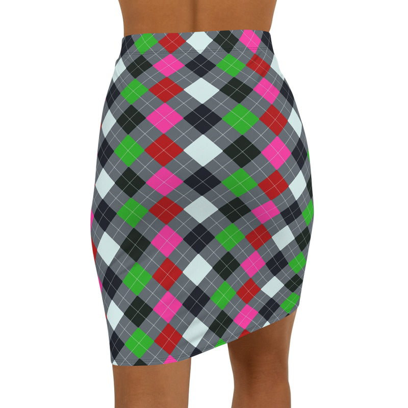 Women's Mid-Waist Pencil Skirt (AOP)