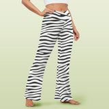 leopard skirt 2A High Waist Crossover Tummy Control Flare Leggings