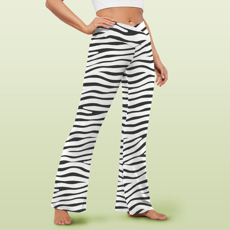 leopard skirt 2A High Waist Crossover Tummy Control Flare Leggings