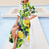 Button-Up Long Sleeve Shirt Dress Long sleeved shirt dress