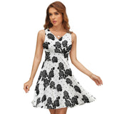 V-Neck Sleeveless Dress (NZ022)  Frocks