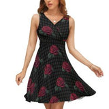 V-Neck Sleeveless Dress (NZ022)  Frocks