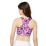 Fully Lined, Padded Sports Bra (AOP) - Objet D'Art