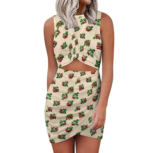 Navel-Baring Cross-Fit Hip Skirt Slim wrap hip skirt