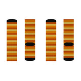 Retro Orange and Yellow Striped Socks