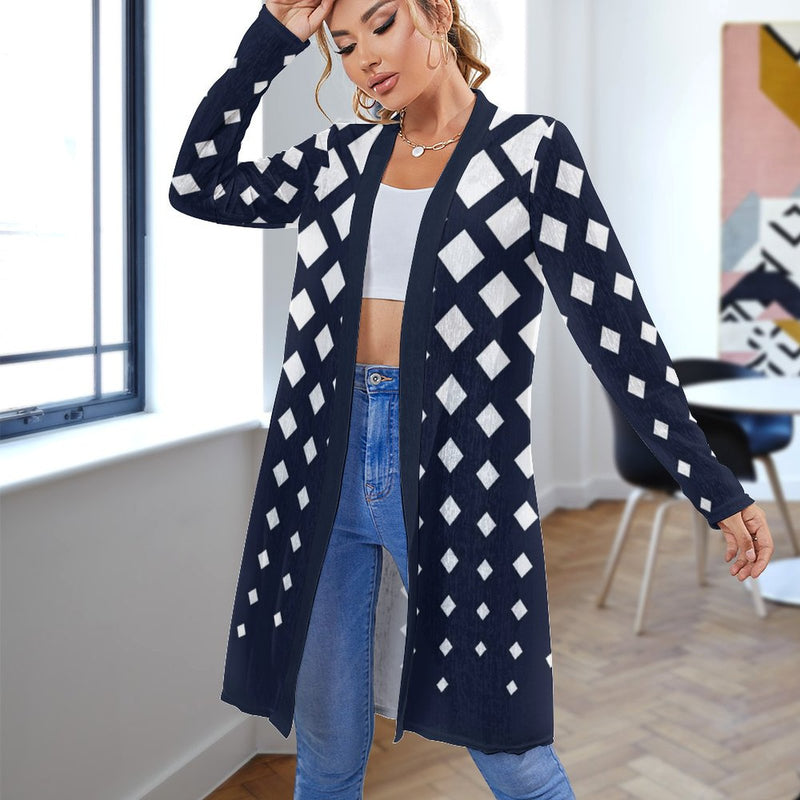 Women&#039;s Mid-Length Cardigan (NZ060) Medium length cardigan