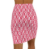 Women's Mid-Waist Pencil Skirt (AOP)