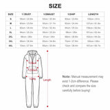Pajamas One-Piece Zip-Up Hooded Loungewear