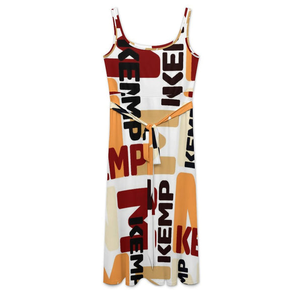 Sleeveless dress Tie Waist Sleeveless Dress